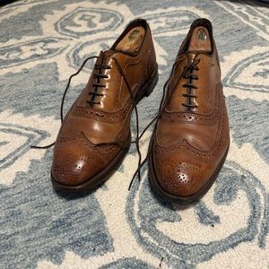 COPY - Allen Edmonds Wingtips size 13D tan brown